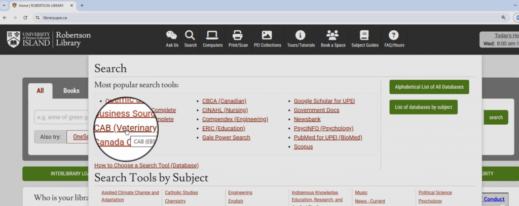CAB (Veterinary) link