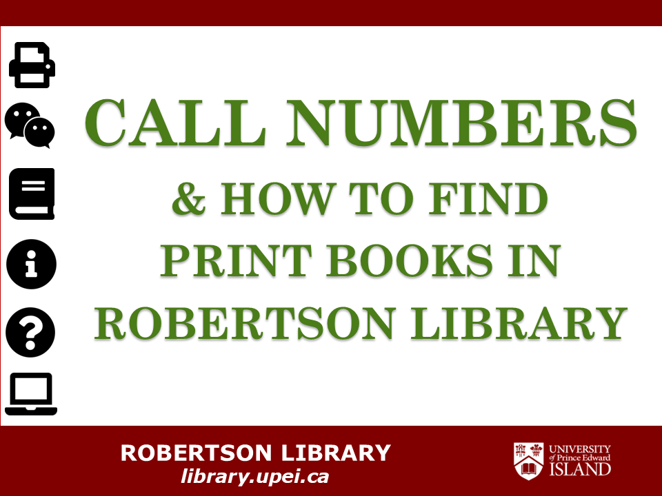 Call Numbers title slide